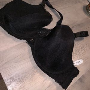 NWT black adore me razorback bra